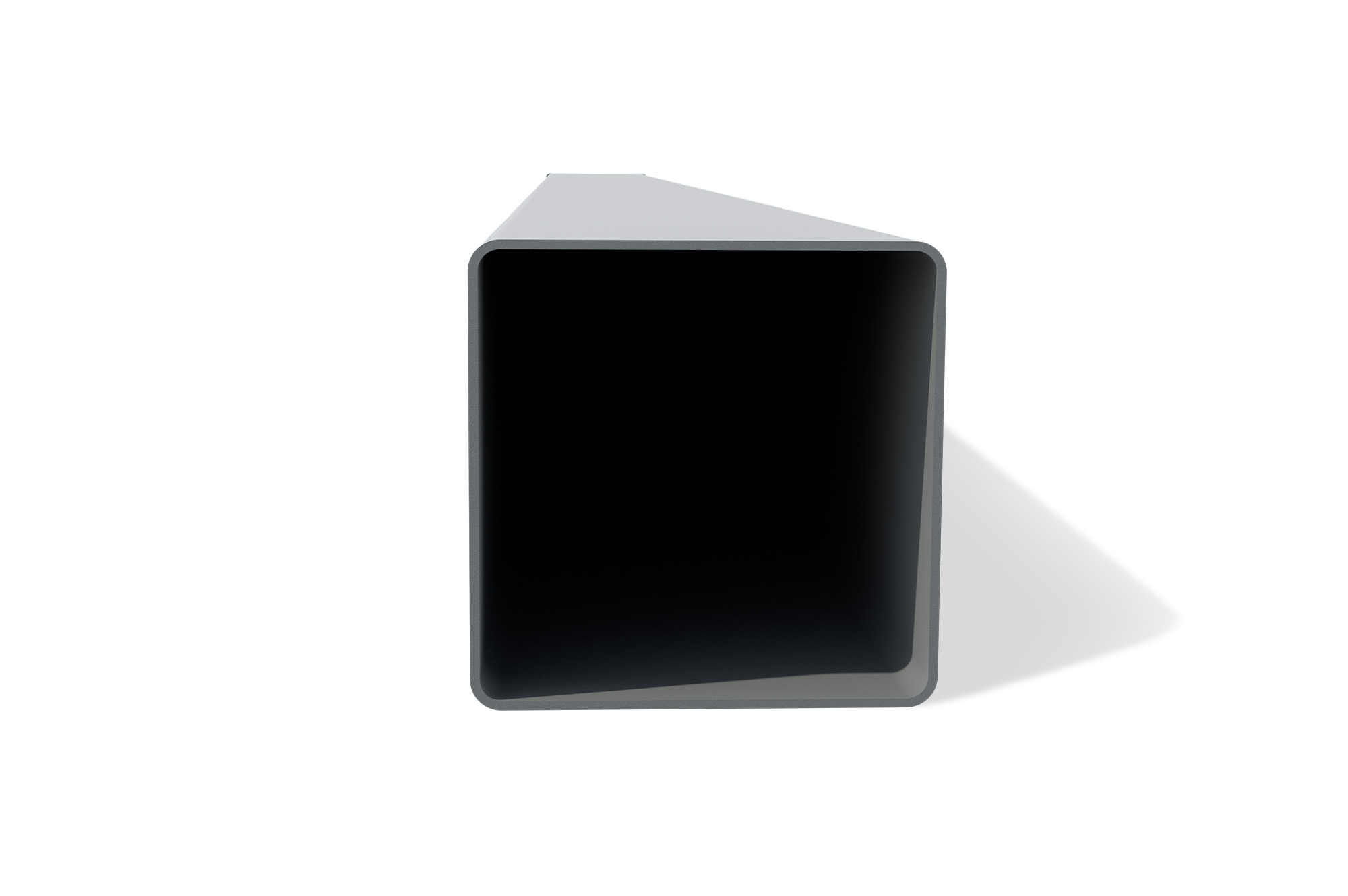 Set mit 2 ELDA-Pfosten 15x15cm Aluminium H.240cm Quarzgrau 8