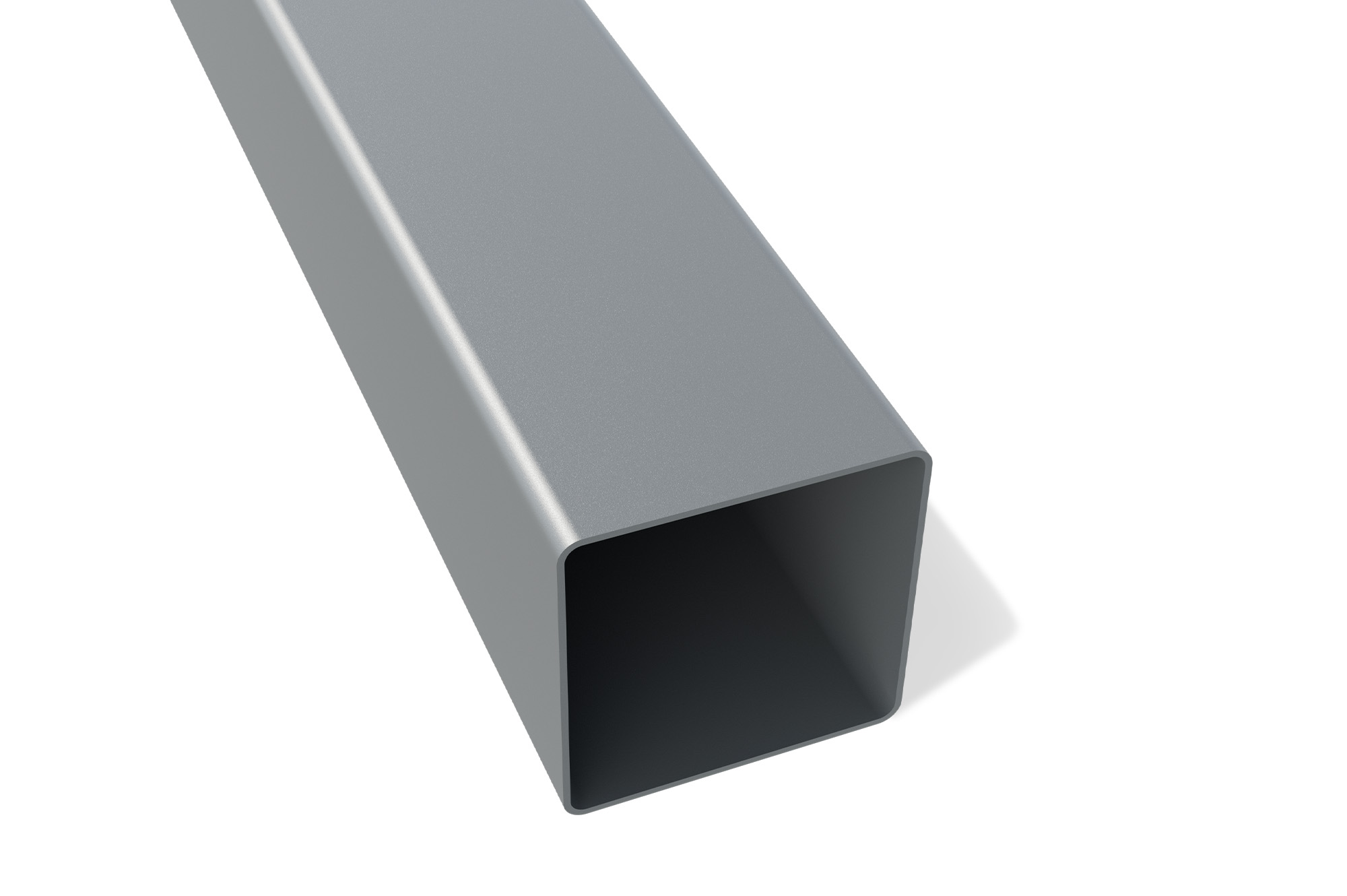Set mit 2 ELDA-Pfosten 15x15cm Aluminium H.240cm Quarzgrau 9