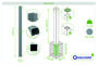 Set mit 2 ELDA-Pfosten 15x15cm Aluminium H.240cm Quarzgrau thumbnail 4