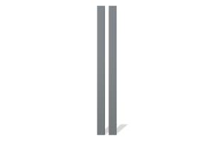 Lot de 2 poteaux ELDA 15x15cm aluminium H.240cm gris quartz main image