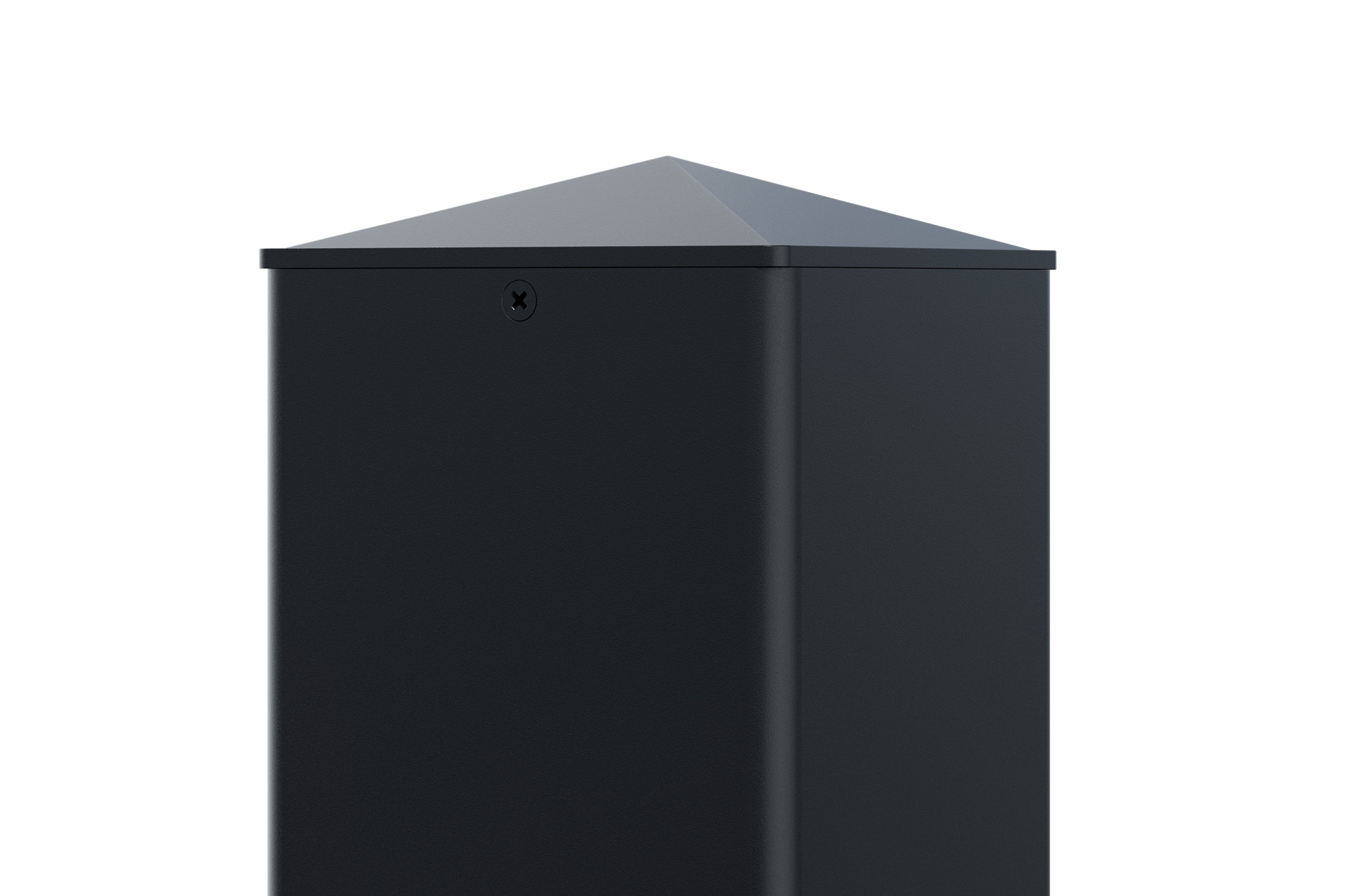 Set mit 2 ELDA-Pfosten 15x15cm Aluminium H.240cm schwarz 6