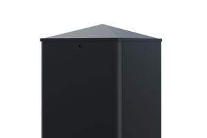 Set mit 2 ELDA-Pfosten 15x15cm Aluminium H.240cm schwarz 6