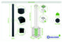 Set mit 2 ELDA-Pfosten 15x15cm Aluminium H.240cm schwarz thumbnail 4