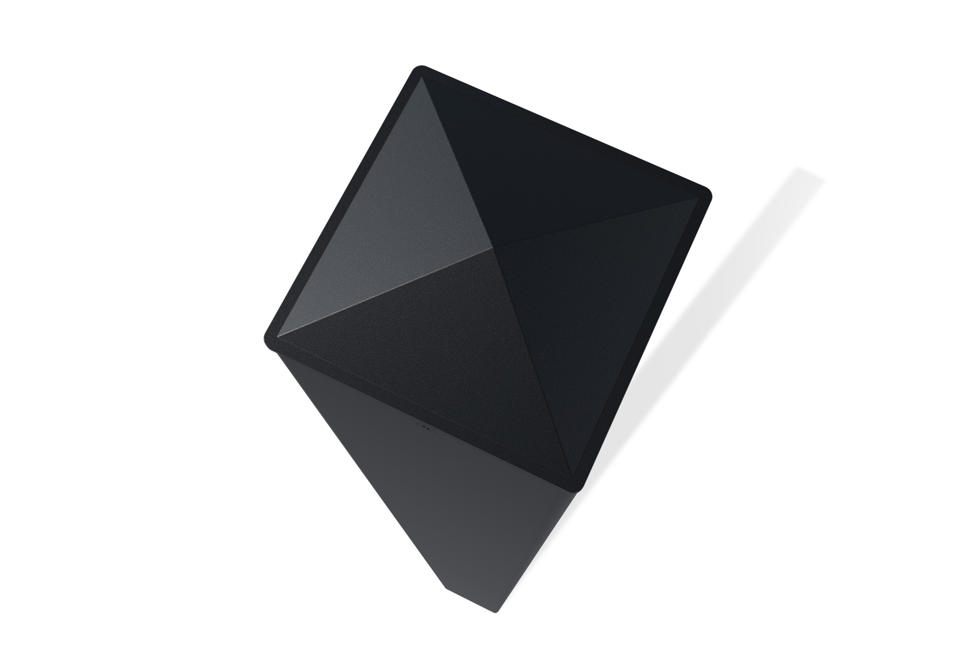 Set mit 2 ELDA-Pfosten 15x15cm Aluminium H.240cm schwarz 3