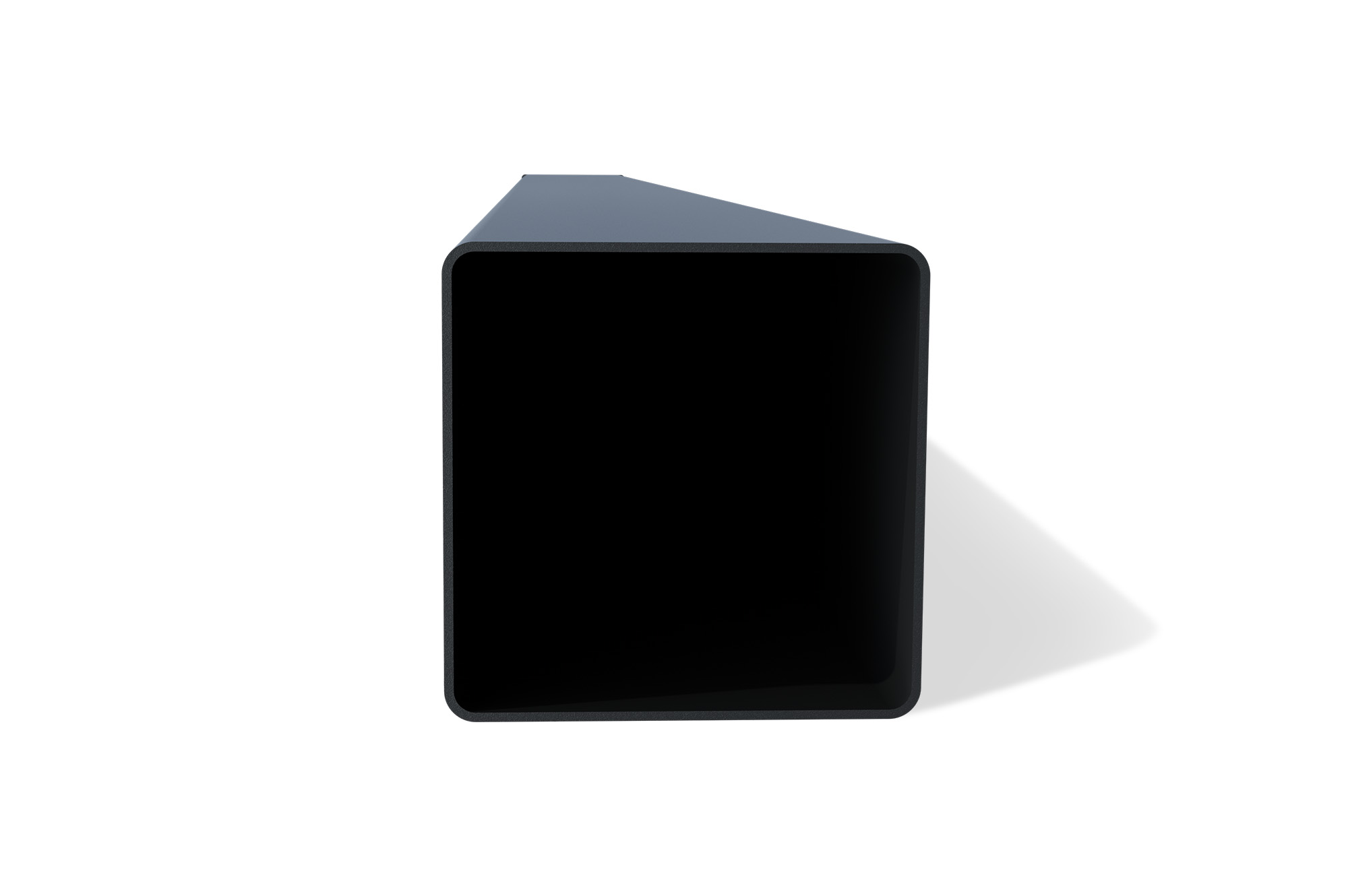 Set mit 2 ELDA-Pfosten 15x15cm Aluminium H.240cm schwarz 8