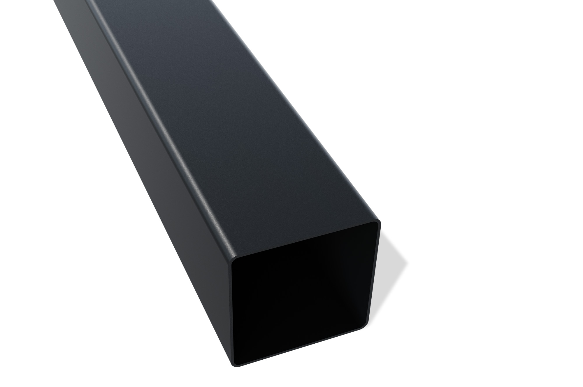Set mit 2 ELDA-Pfosten 15x15cm Aluminium H.240cm schwarz 9