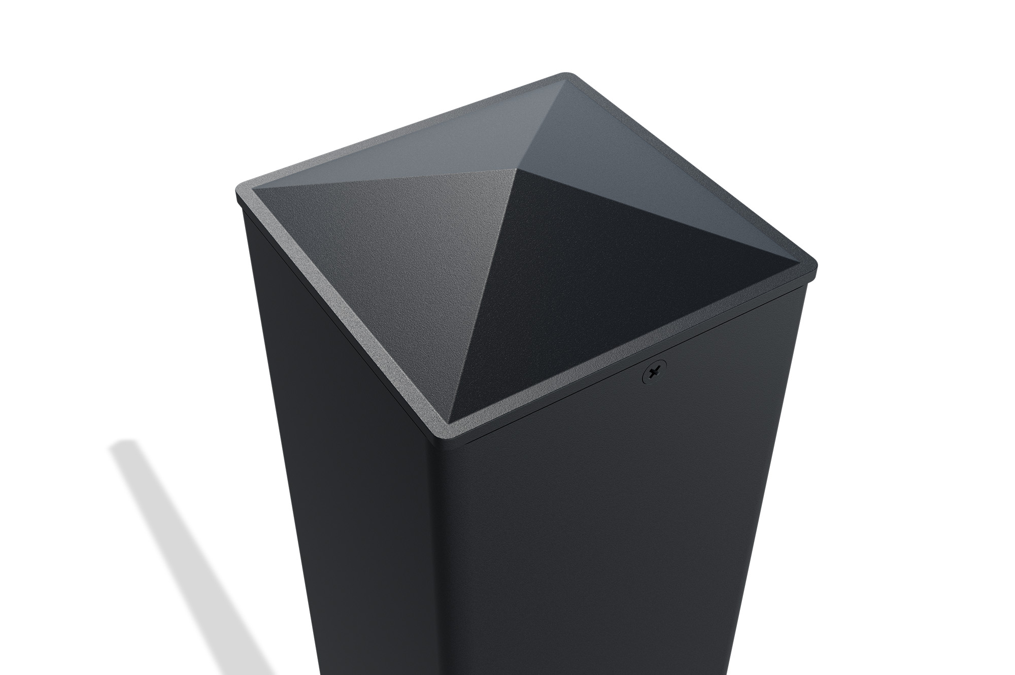 Set mit 2 ELDA-Pfosten 15x15cm Aluminium H.240cm schwarz 7