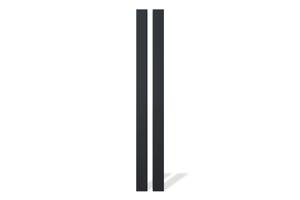 Lot de 2 poteaux ELDA 15x15cm aluminium H.240cm noir main image
