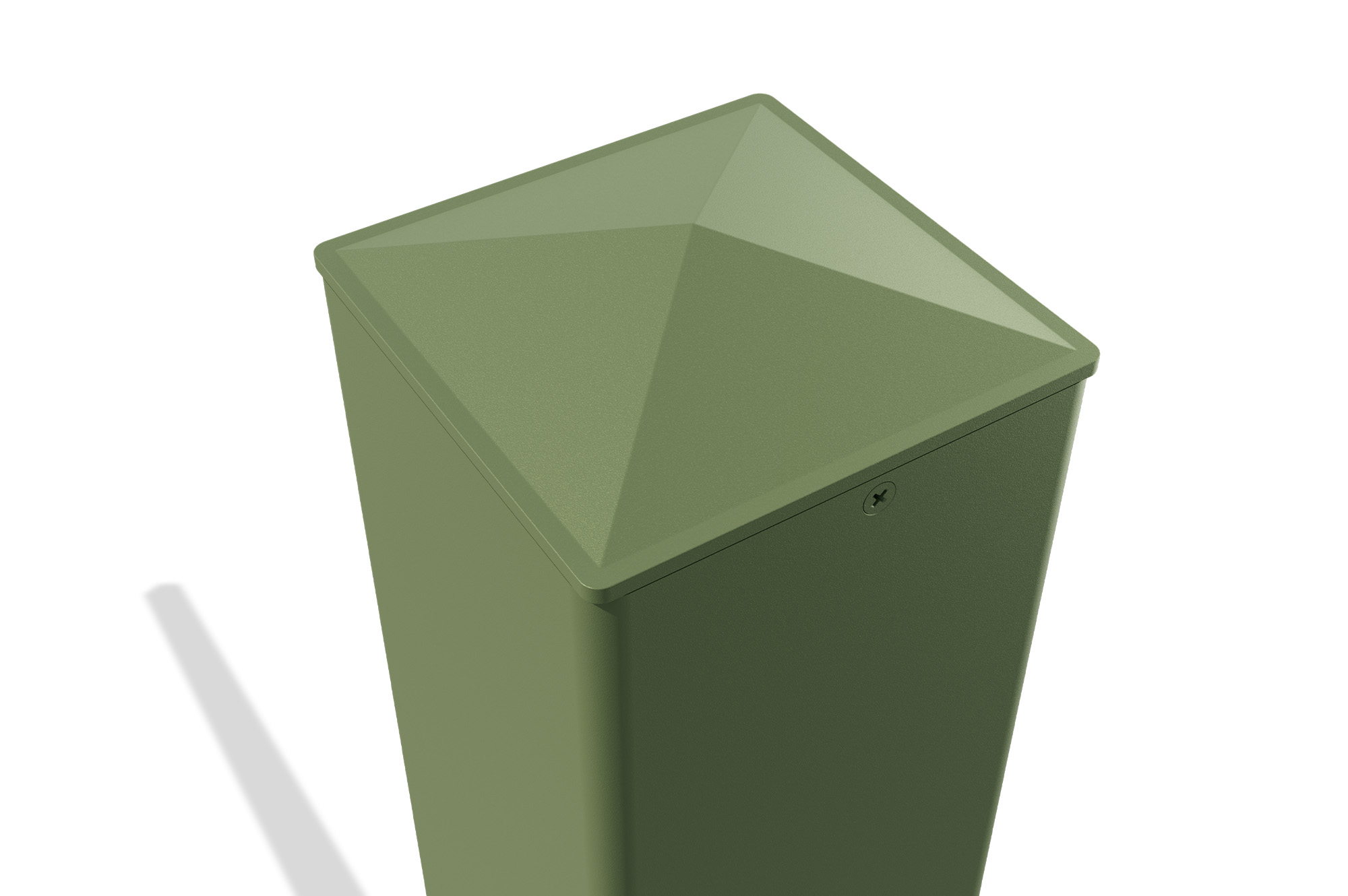 Set mit 2 ELDA-Pfosten 15x15cm Aluminium H.240cm grün 7