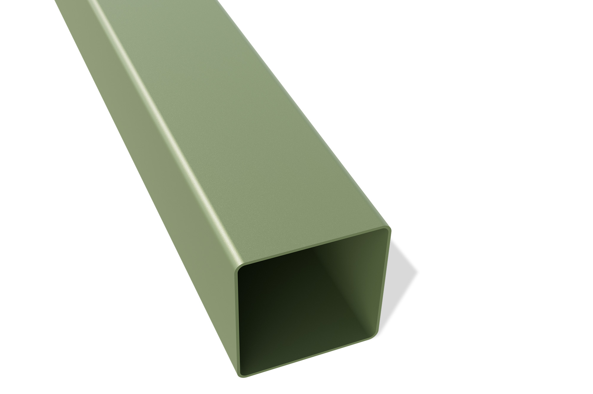 Set mit 2 ELDA-Pfosten 15x15cm Aluminium H.240cm grün 9