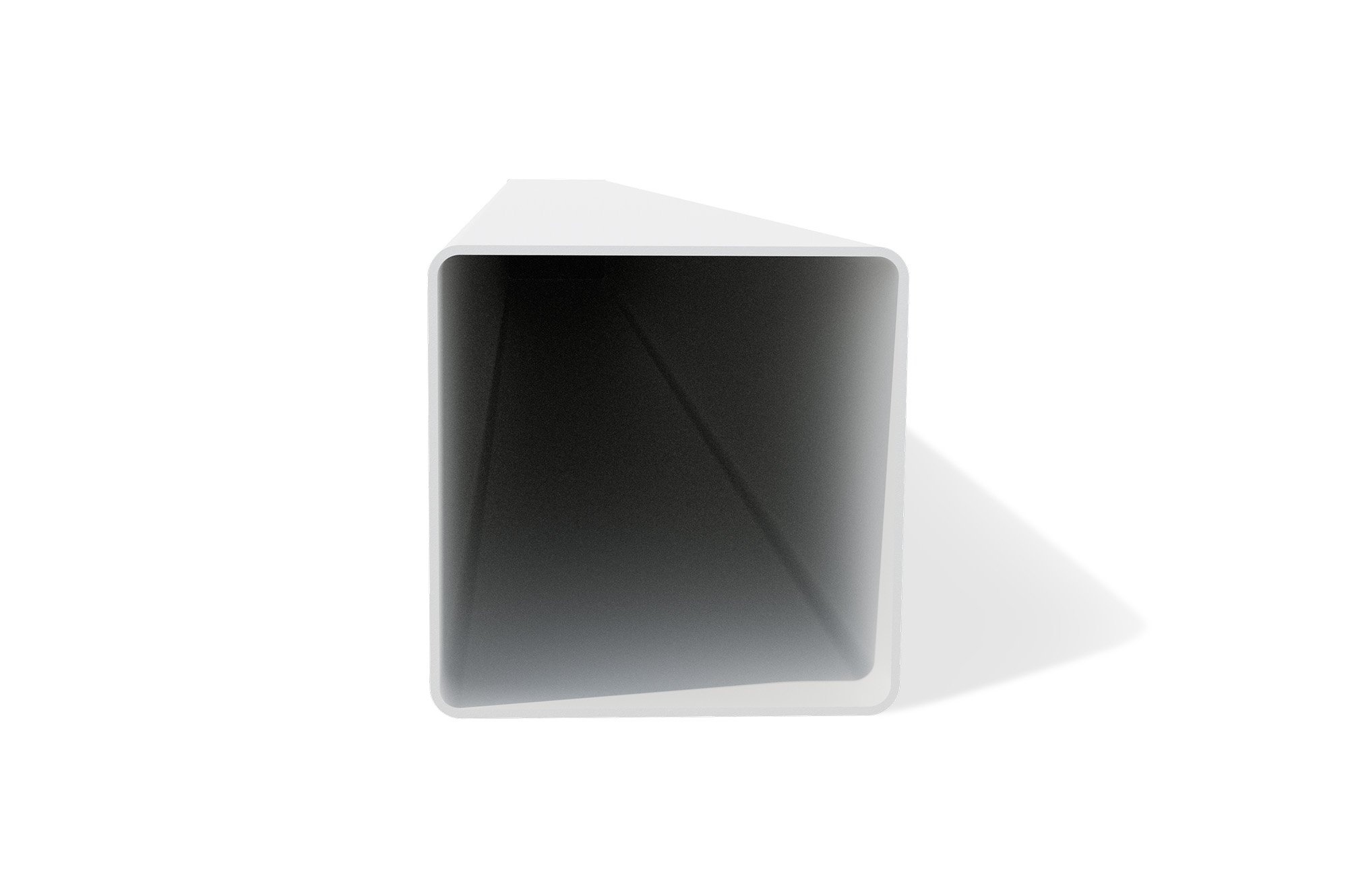 Set mit 2 ELDA-Pfosten 15x15cm Aluminium H.240cm weiß 8