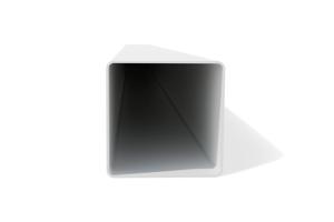 Set mit 2 ELDA-Pfosten 15x15cm Aluminium H.240cm weiß 8