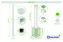 Set mit 2 ELDA-Pfosten 15x15cm Aluminium H.240cm weiß thumbnail 4
