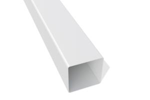 Set mit 2 ELDA-Pfosten 15x15cm Aluminium H.240cm weiß 9