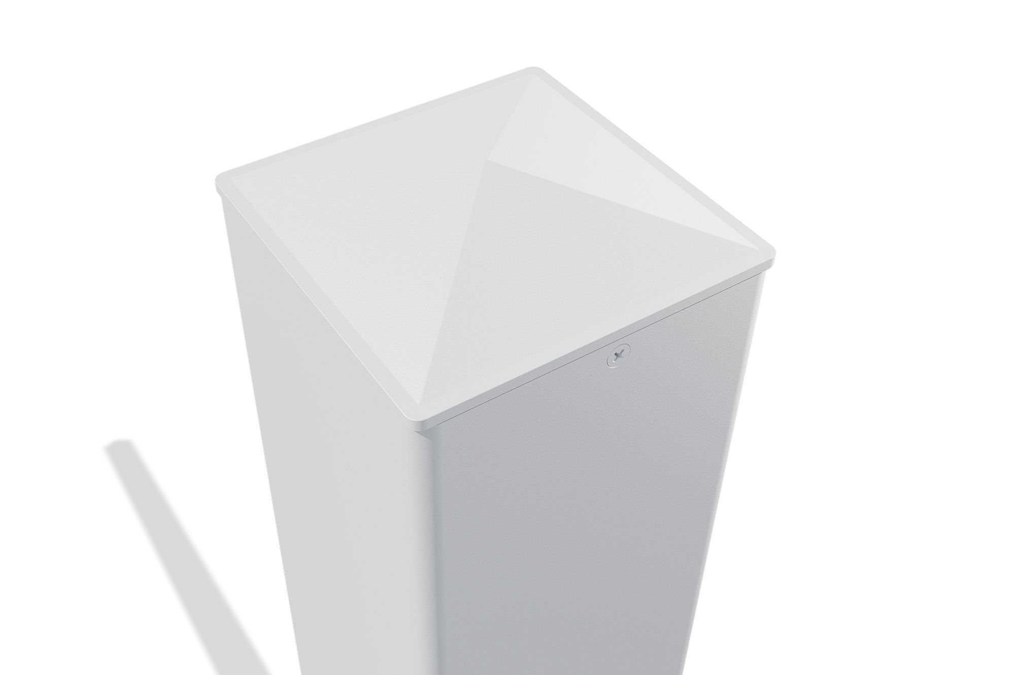 Set mit 2 ELDA-Pfosten 15x15cm Aluminium H.240cm weiß 7