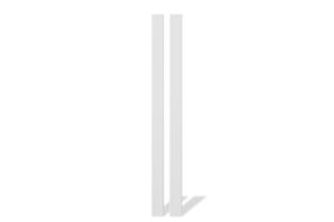 Lot de 2 poteaux ELDA 15x15cm aluminium H.240cm blanc main image