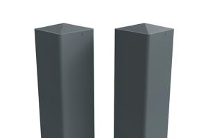 Sada 2 stĺpikov ELDA 10x10cm hliníkové, výška 240cm, antracitovo sivá 2