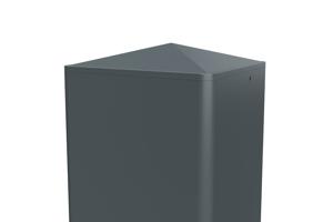 Sada 2 stĺpikov ELDA 10x10cm hliníkové, výška 240cm, antracitovo sivá 6