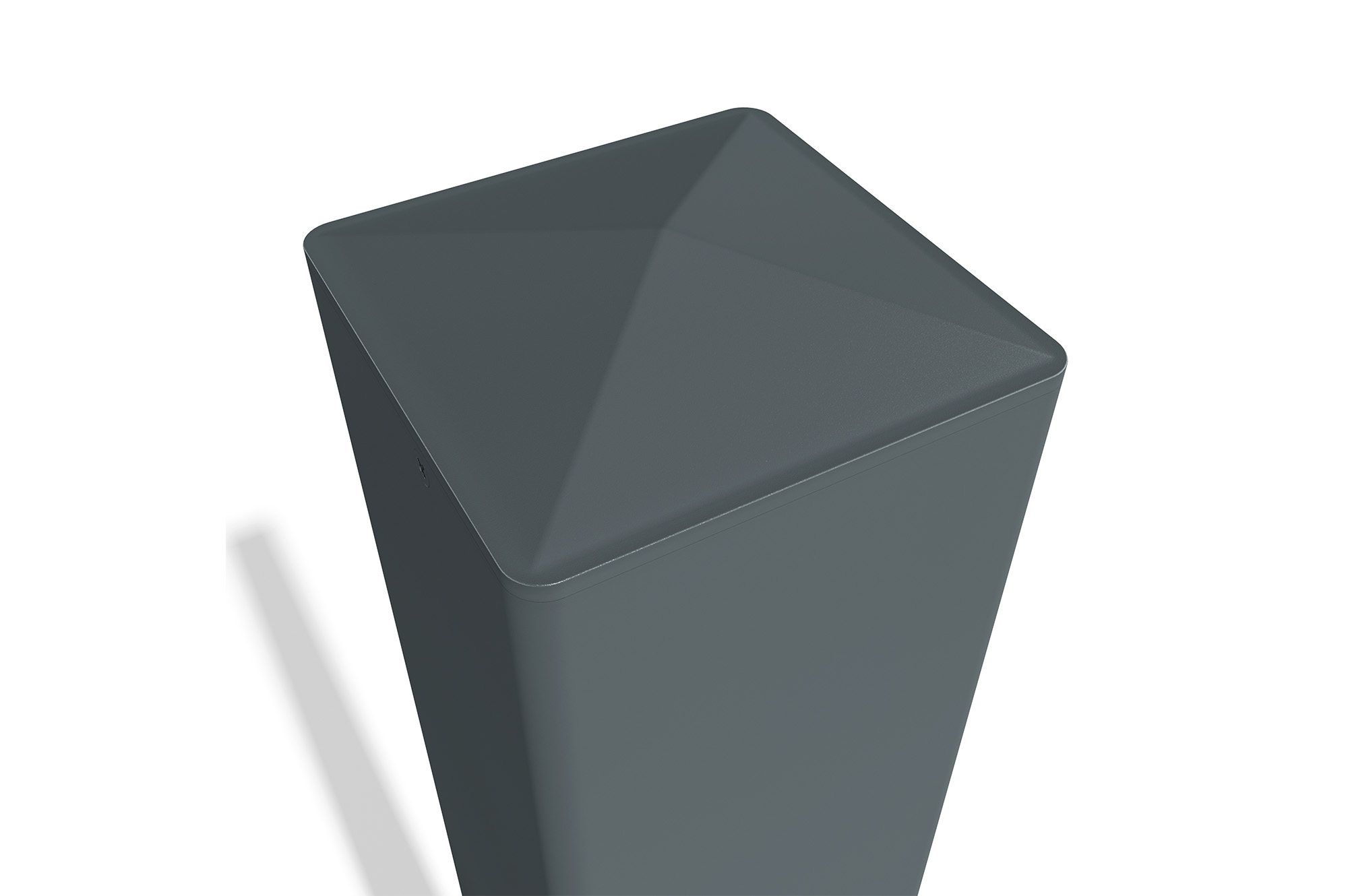 Sada 2 stĺpikov ELDA 10x10cm hliníkové, výška 240cm, antracitovo sivá 7