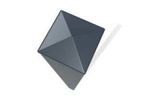 Sada 2 stĺpikov ELDA 10x10cm hliníkové, výška 240cm, antracitovo sivá 3