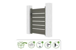 Portiță aluminiu gri cuarț 1m VOGEL H.120cm 5