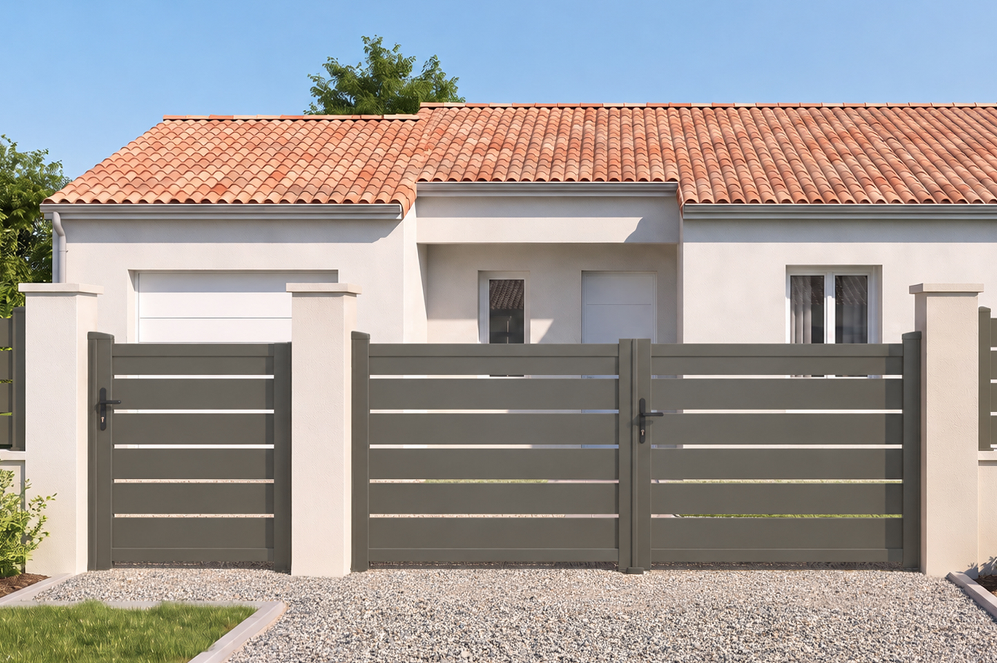 Portiță aluminiu gri cuarț 1m VOGEL H.120cm 7