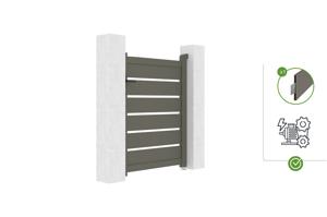 Portiță aluminiu gri cuarț 1m VOGEL H.120cm 6