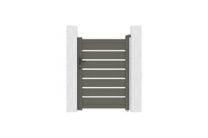 Aluminium poort grijs kwarts 1m VOGEL H.140cm 9