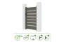 Aluminium poort grijs kwarts 1m VOGEL H.140cm thumbnail 5