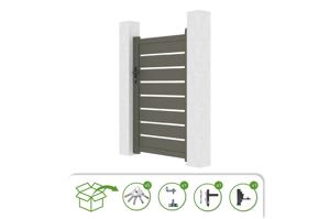 Poartă din aluminiu gri cuarț 1m VOGEL H.160cm 5