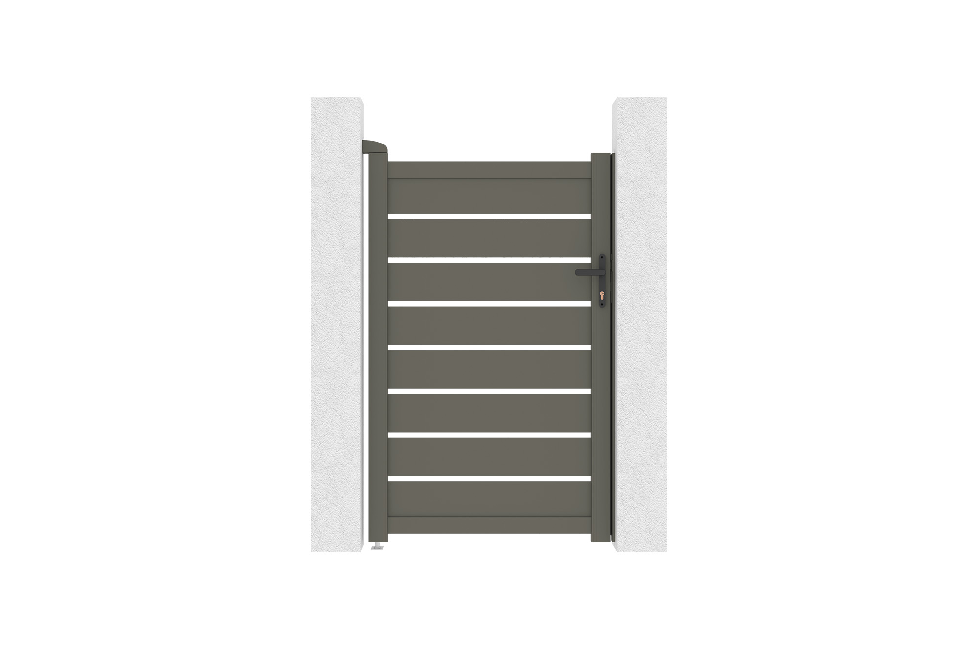 Poartă din aluminiu gri cuarț 1m VOGEL H.160cm 10