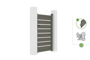 Poartă din aluminiu gri cuarț 1m VOGEL H.160cm 6
