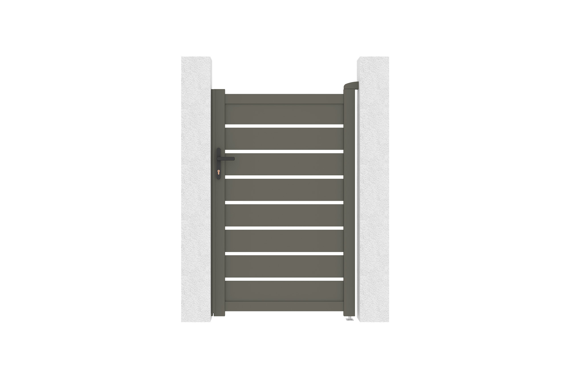 Poartă din aluminiu gri cuarț 1m VOGEL H.160cm 9